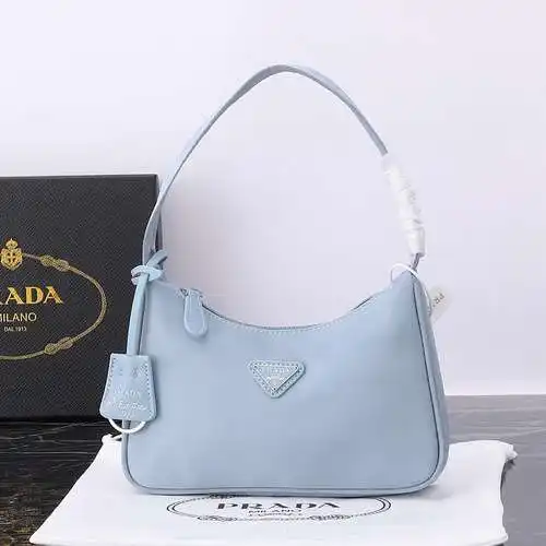 Bolso axilar prada, bolso de mujer prada, bolso de hombro prada, bolsa de regalo de entrega de alta 