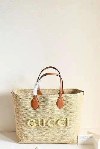 Bolso gucci, bolso gucci, bolso gucci, bolso gucci, hecho de materiales tejidos de hierba cruda impo