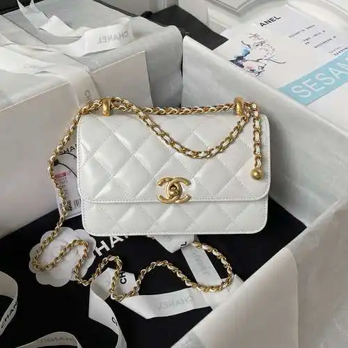 Bolsa de cadena Chanel 1, bolsa de mujer chanel, bolsa de hombro chanel, cuero de alta calidad impor