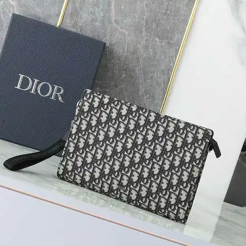 Bolso dior, bolso Dior para hombres, bolso Dior de cuero importado, bolsa de regalo de entrega de al