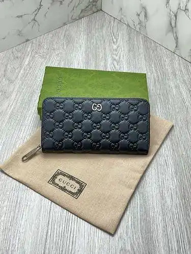 Billetera de clip largo gucci, bolso de mujer gucci, bolso gucci, bolsa de regalo de entrega de alta