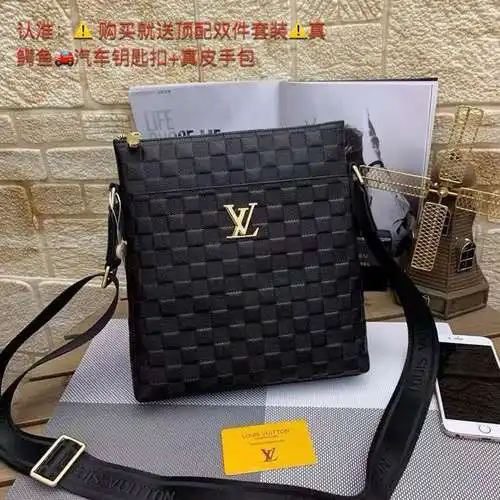 Bolso de hombro LV bolso para hombres LV bolso para hombres LV bolso para llevar bolsa de regalo de 