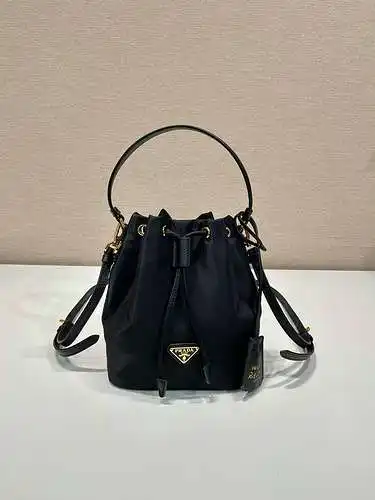 Bolsa de cubo de prada, bolsa de mujer prada, bolsa de hombro prada, bolsa de regalo de entrega de a