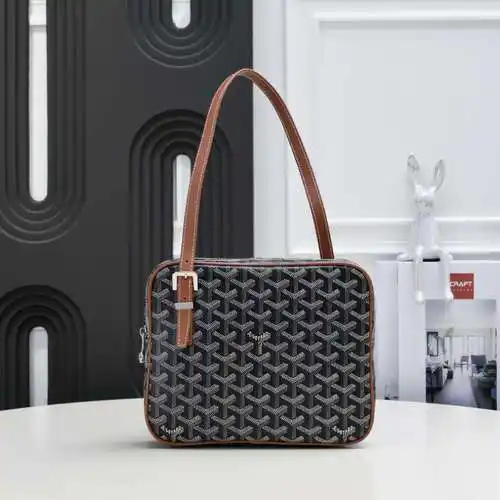 Bolsa de axila goyard, bolsa de mujer goya, bolsa de hombro de cuero de vaca original importada goya