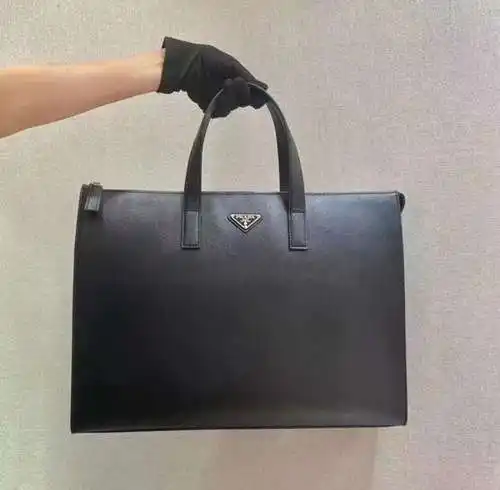 Maletín prada, bolso Prada para hombres, bolso prada, réplica original de alta gama de cuero de prim
