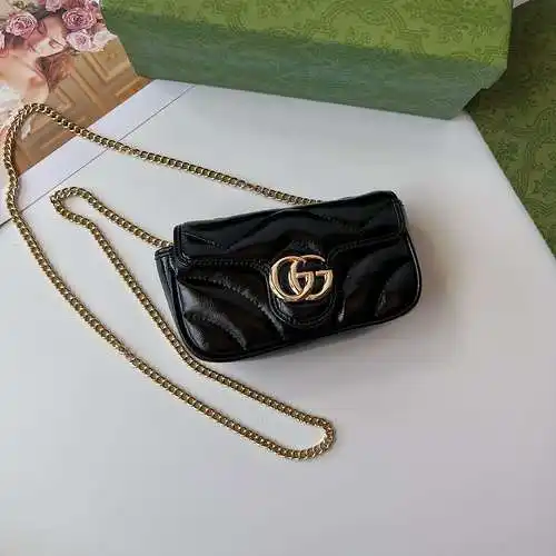 Bolsa de cadena gucci, bolsa de mujer gucci, bolsa de hombro gucci, bolsa de regalo de entrega de al