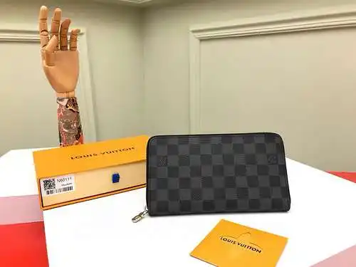 Billetera de clip largo LV bolsos masculinos LV bolsos con piel de vaca original importada bolsa de 