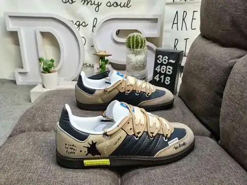 418d empresa ad original Samba og retro clásico zapato de pizarra ligera ig1024 blanco y verde goza 