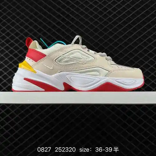 Zapatos de papá retro clásicos Nike Air Monarch m2k, patrones exagerados y aerodinámicos, elementos 