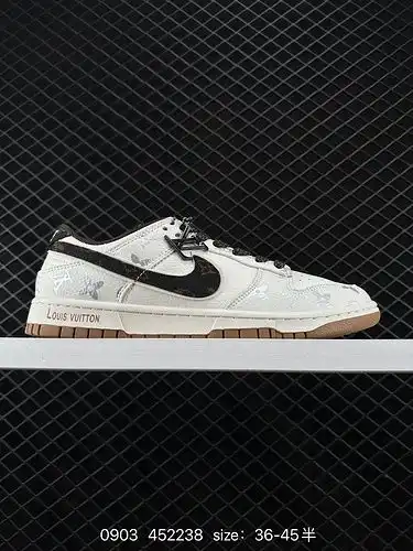 9 NK Dunk Low LV - Midnight Cowboy aniversario de la alta gama de zapatos casuales personalizados de