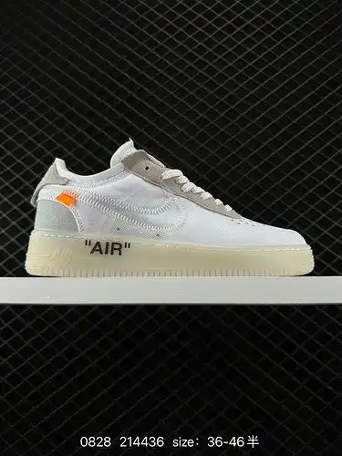 El zapato Air Force one, conjunto de 8 off - White x Nike Air Force ow, continúa el estilo de diseño