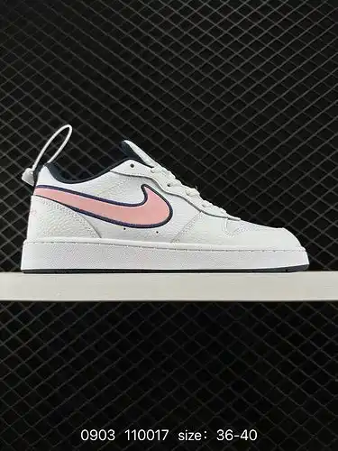 8 zapatillas deportivas masculinas y femeninas Nike Short Borough Low la parte superior de cuero de 