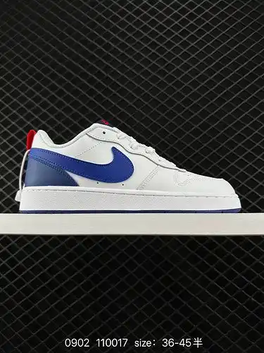 8 zapatillas deportivas masculinas y femeninas Nike Short Borough Low la parte superior de cuero de 