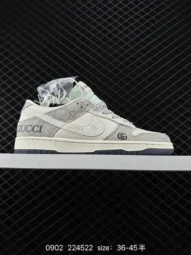 Zapatillas nike dunk low retro, zapatillas retro clásicas, con la colaboración de gucci. Como zapato