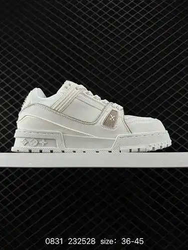 ¡¡ cuatro nuevas zapatillas Louis Vuitton trainer con una parte baja de la cultura deportiva casual 