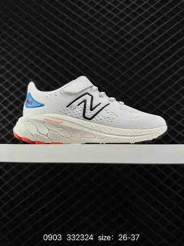 2 zapatos infantiles new balance / new balance con malla transpirable, con parte superior de cuero d