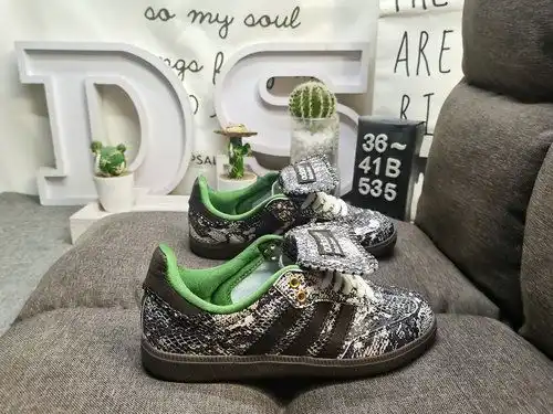 3D Adidas sándalo og Snake escala patrón lengua larga Samba serie de entrenamiento alemán estilo de 