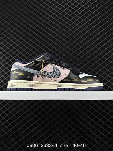 22 el esquema general de color de nike dunk Low eye of Horus in Black White and Purple es blanco y n