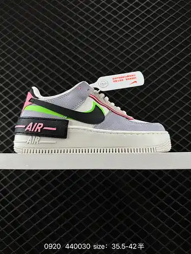 1D5X0G Nike WMNS Air Force 1D Shadow Macaron Military Air No.1 Light Incremental High and Low Top Co