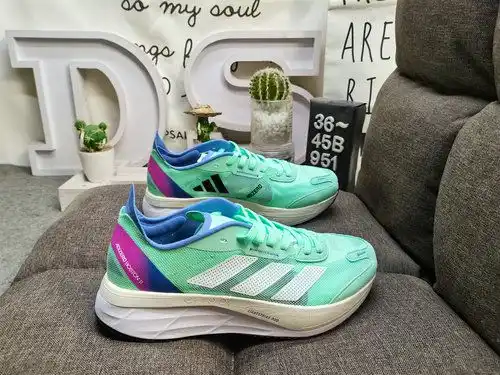 9e5x1dd Adidas adizero Boston 1d2c cómodo y de moda antideslizante ligero, banda baja y suela gruesa