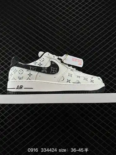 1D2C0G Nike Air Force 1D x2C70G7 Low Air Force One Low Top Versatile Thick soled Tall Casual Sneaker