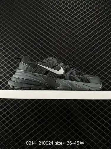 1D2C0G Nike Nike V2CK RUN Running Shoes Retro Trend Mesh Breathable Sports Shoes Grey Silver Tight U