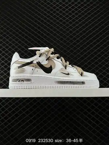 1D5X0G Nike AIR FORCE 1D0G7 Air Force One low top versatile casual sports board shoe, with soft and 