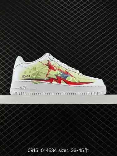 1D70G Nike Air Force 1D x2C70G7 Low Air Force One Low Top Versatile Thick soled Tall Casual Sneakers