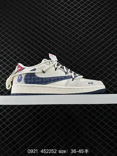 2C60G Overseas Explosive Limited Edition Company Grade Travis Scott x Fragment Design x Jordan Air J