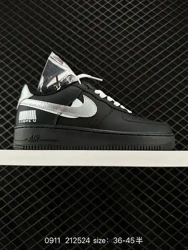 1D2C0G Nike Air Force 1D x2C70G7 Low Air Force One Low Top Versatile Thick soled Tall Casual Sneaker