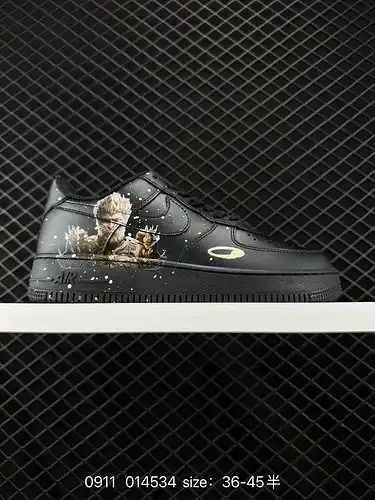 1D70G Nike Air Force 1D Low Black Myth Wukong Xiangyun Dragon Pattern Air Force Low Top Retro Versat