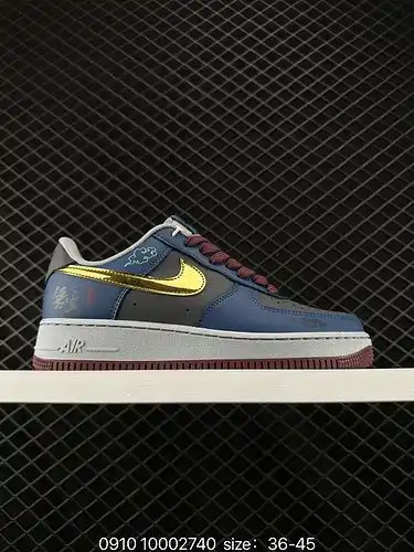 2C0G0G Company level Nike Air Force 1D Black Myth Wukong Xiangyun Dragon Pattern Retro Trend Men's a