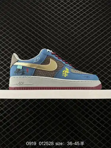 1D40G Nike AIR FORCE 1D0G7 Air Force One low top versatile casual sports board shoe, with soft and e