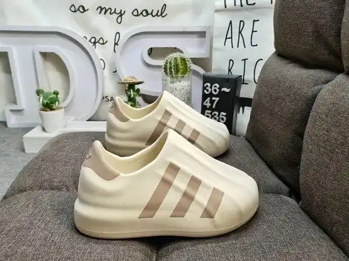5x35xdadidas Adidas tan Mule zapatillas casuales de base gruesa de trébol zapatos de aumento de altu
