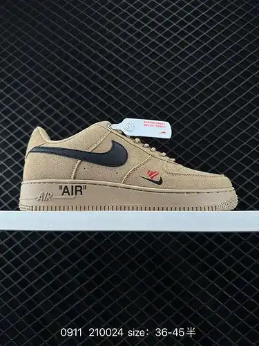 1D2C0G Nike Air Force 1D x2C70G7 Low Air Force One Low Top Versatile Thick soled Tall Casual Sneaker