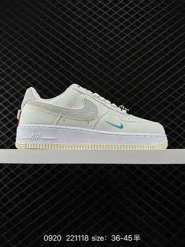 9E0G Nike AIR FORCE 1D0G7 Air Force One low top versatile casual sports board shoe, with soft and el