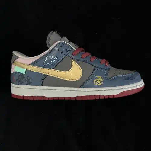 1D40G Customized Sneakers Nike Dunk Low NO2C0G5X Black Myth Wukong Xiangyun Dragon Pattern Game Them