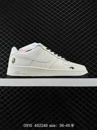 2C40G Nike Air Force 1D x2C70G7 Low Air Force One Low Top Versatile Thick soled Height Boosting Casu