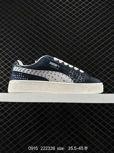 1d30g Puma suede XL de parte baja zapatos casuales retro ligeros, transpirables, antideslizantes y a