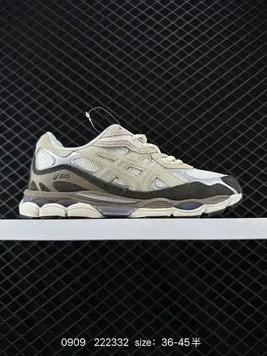 1d60g ASICS arthers gelnyc superior de malla transpirable, parte de cuero sintético hecho de un nuev