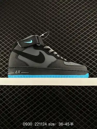 1d280g Nike Air Force 1D Mid 0g7 Air Force One zapatillas casuales multifuncionales de Alta Parte Ti