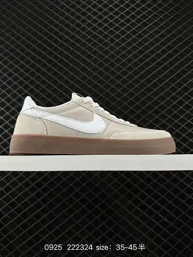 1d2c0g Nike utiliza cuero de fibra blanda y materiales superiores de zapatos de cuero para remodelar