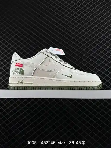 2c30g co., Ltd. lanza en el extranjero Nike Air Force 1D x2c70g7 Low Supreme en el lado norte, zapat