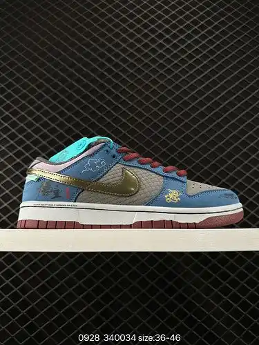 1d70g nike dunk Low Black Myth Wukong Xiangyun Dragon Pattern retro multifuncional de baja ayuda zap