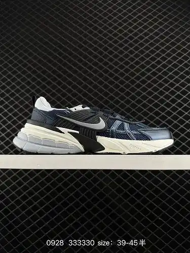 1d5x0g Nike v2ck Run zapatillas de correr retro súper populares, hechas de cuero espacial combinado 
