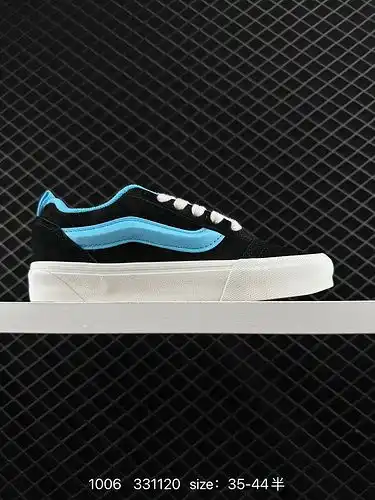 1d0g0g vans knuskool negro y azul pruebe este verano el esquema de color negro y azul de la ropa de 