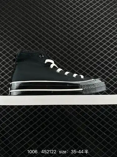 1d1d0g Converse Chuck 1d9e70gs encaje negro dulce estilo punk zapatillas de lona de Alta Parte númer