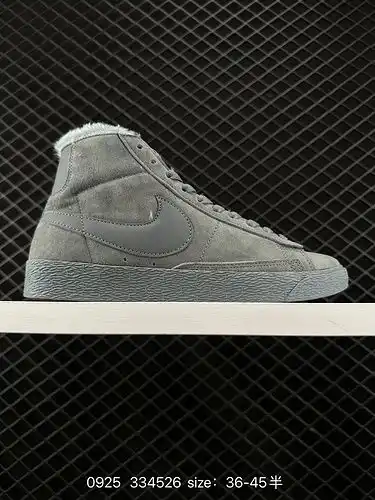 1d30g Velvet and fur genuine Nike zoom SB Blazer Mid 77 vntg Winter retro Classic zapatillas de ocio