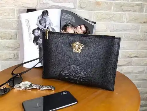 Bolsos Versace bolsos Versace bolsos para hombres Versace bolsos con piel de vaca original importada