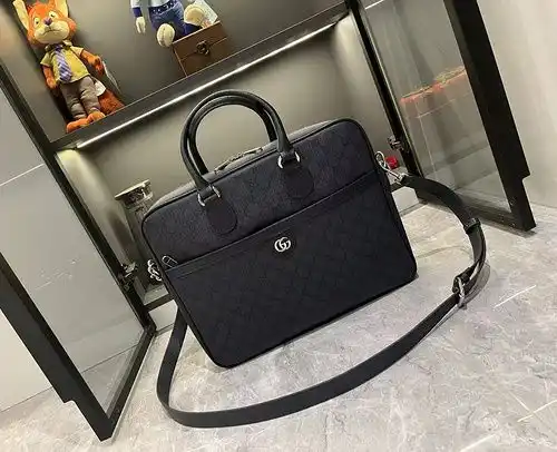 Maletín Gucci bolso Gucci bolso para hombres Gucci bolso corredizo importado cuero de vaca original 